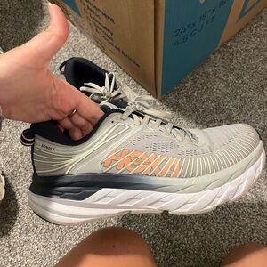 Like New Hoka Tennis shoes. Navy and Orange!
